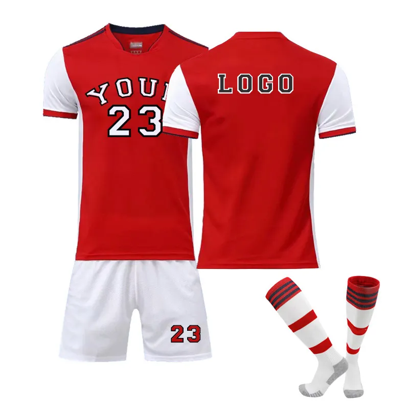 OEM Sublimierte Fußball uniformen und Fußball trikot Sports horts und T-Shirt Fußball-Kit schnell trocknendes Fußball trikot und Shorts Kinder