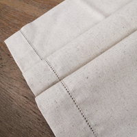 TR004 nappe rectangulaire en lin naturel, couleur lin naturel, décoration de fête de mariage, rayonne, nappe de noël, chemin de Table