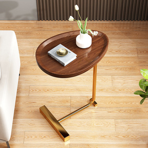 Set di Tavolini da Caffè Rotondi Moderni con Struttura in Acciaio, Tavolini Laterali <span class=keywords><strong>per</strong></span> Soggiorno, Divano, Camera da Letto - Product Image 4