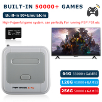 Super Console X Pro Consola de Videojuegos Retro con WiFi para TV 4K HD, Compatible con PS1/PSP/N64/DC, Más de 50000 Juegos y Controles Inalámbricos de 2.4G