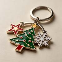 Fournisseur professionnel de porte-clés en métal pour Noël, porte-clés en alliage personnalisé pour les marchandises de Noël et les boutiques de cadeaux