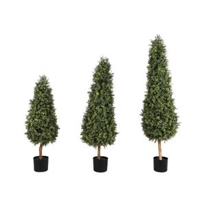 Bonsái Artificial al por Mayor, Topiario <span class=keywords><strong>de</strong></span> 24 Pulgadas en Forma <span class=keywords><strong>de</strong></span> Bola, Boj Verde, <span class=keywords><strong>Buxus</strong></span>, Árbol <span class=keywords><strong>de</strong></span> Vegetación, Decoración para Interiores y Exteriores - Product Image 1