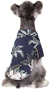 Pemasok baru 2023 kemeja hewan peliharaan musim panas kostum Hawaii pakaian anak anjing keren hewan peliharaan untuk anjing kecil sedang besar - Product Image 4