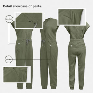 Logo personalizzato donna uomo scrub vendita calda parrucchiere ospedale infermiere Jogger uniformi alto Logo personalizzato tuta medica - Product Image 4