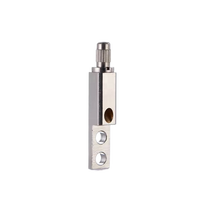 Kit de suspension pour luminaire en laiton, taille unique, finition nickel noir chromé, avec pince de câble et câble métallique pour lampe