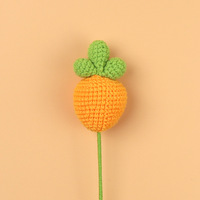 Dessin animé lapin cochon mouton grenouille fleurs artificielles tricot Crochet fleur tricoté à la main Crochet peluches maison Table décor