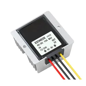 DC/DC Converter 12V 24V untuk 5V 10A 50W Step Down Voltage Transformer Buck Transformator Mobil Power Technology untuk Tampilan LED