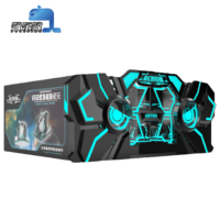 Simulateur de course VR Cinéma volant 9D Jeu d'arcade de cyclisme en salle pour 4 personnes Réalité virtuelle Jeu de conduite scolaire Machine