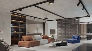 Estanterías Abiertas de Estilo Moderno, Madera Maciza con Juego de Gabinetes con Veteado de Madera para Comedor - Product Image 2