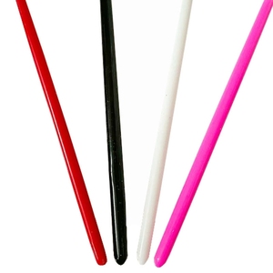Cinta de satén de arcoíris con mango para danza y gimnasia, degradado multicolor, al por mayor, para escenario y espectáculos - Product Image 3