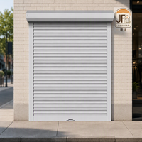 Porte de garage enroulable moderne en alliage d'aluminium, surface finie ignifugée, garantie, usage commercial - prix de gros