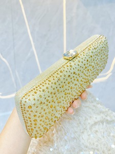 New Style Celebrity High-class European-American Retro Full Shiny French Diamond-encrusted Evening Bag Tanjing - Product Image 2