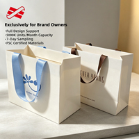 Sacs shopping en papier d'art imprimés OEM, emballage cadeau, ODM, taille personnalisée, commande en gros