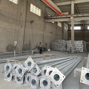 Trung Quốc bán buôn thép chiếu sáng đường phố cực 3M 6M 8M 9M 12M với kết thúc mạ kẽm nhúng nóng - Product Image 2