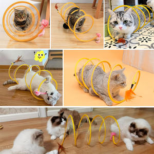 Faltbare tragbare Übung Katze spielen <span class=keywords><strong>Tunnel</strong></span> <span class=keywords><strong>Kitty</strong></span> <span class=keywords><strong>Tunnel</strong></span> Frühling Katze Röhren interaktives Spielzeug - Product Image 6