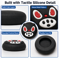 Penutup Analog Silikon untuk Kontroler Perintah Instan, Grip Thumb Stick untuk Playstation 5 PS5 Dualsense, Aksesoris Game