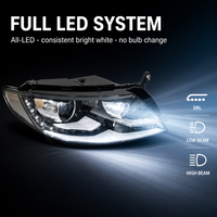 Phare avant gauche à LED OEM 56D941753 56D941754 avec feux de jour DRL et feux de route/croisement pour VW Passat B9 Premium 2023- SVW MQB Evo