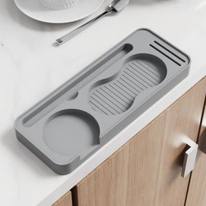 <b>Silicone</b> Coffee Tamper Mat, Non-slip Espresso Pad, <b>Silicone</b> Coffee Storage Tray, Barista Coffee Accessories - Product Image 1
