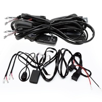 Faisceau de câblage automobile pour barre lumineuse LED 60W-1000W, faisceau de câblage pour télécommande, 1 ligne, 2 interrupteurs marche/arrêt avec fonction clignotante pour Jeep et camion