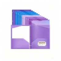 Carpeta de Presentación de Documentos Personalizada con Ranura para Tarjetas de Visita, Papel con Grabado en Relieve o Bajo Relieve