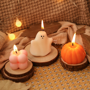 ชุดของขวัญเทียนหอมอโรมาเธอราพี Relaxlines Ghostly Halloween ทำมือ เป็นมิตรกับสิ่งแวดล้อม ปราศจากสารพิษ ทำจากขี้ผึ้งถั่วเหลือง กลิ่นหอมสำหรับเทศกาล - Product Image 5