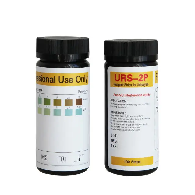 Pengujian Profesional URS-2P Urinalisis Reagen Microalbumin Tes Urin Strip