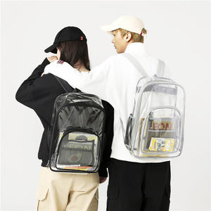 Mochilas Escolares Transparentes con Logotipo Personalizado, Bolsas Escolares Impermeables de PVC, Mochilas Transparentes Grandes para Verano, Bolsa Escolar Transparente para Libros - Product Image 2