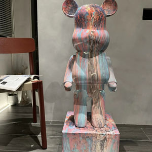 Hucha de oso de resina grande a la moda, luz de lujo para sala de estar, hogar, mueble de TV, decoraciones montadas en el suelo - Product Image 1