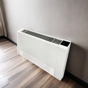 Yesncer 130mm 15w 20w hydronic water cooling or heating slim floor standing/wall mounted fan coil unit