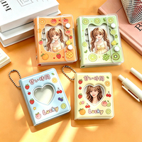 Album de collection portable en PVC transparent imprimé sur mesure avec fenêtre découpée pour photos, mini porte-cartes photo Kpop