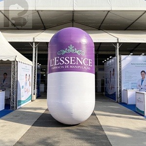 Capsule gonflable géante personnalisée en PVC <span class=keywords><strong>de</strong></span> 2m x 3m, hermétique, sur le thème médical, pour pharmacie, hôpital, <span class=keywords><strong>exposition</strong></span> en extérieur - Product Image 2