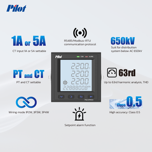Pilot spm33 LCD kỹ thuật số năng lượng mét đa chức năng chất lượng điện Analyzer với Lora thông tin liên lạc Single & 3 giai đoạn - Product Image 3