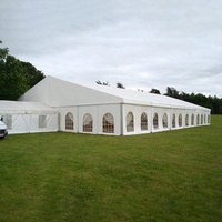 Tente de réception de mariage de grande taille avec structure en aluminium robuste, capacité de 1000 personnes, tissu en PVC, pour événements en plein air
