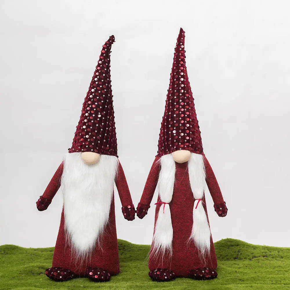 Years of technology accumulation christmas decorations fairy snowman santa claus mini christmas gnomes dolls