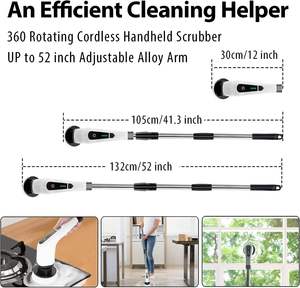 Cepillo Eléctrico de Limpieza <span class=keywords><strong>7</strong></span> en 1, Cepillo Giratorio Eléctrico para Limpieza del Hogar, para Baño - Product Image 2
