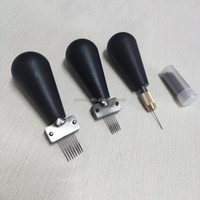 Kit d'aiguilles d'injection capillaire pour la fabrication de perruques, de toupets, de compléments capillaires, de prothèses capillaires adhésives et pour la formation sur la pose manuelle des cheveux sur tête d'entraînement