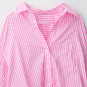 ZATRHMBM Nuova Collezione Primavera/Estate 2026: <span class=keywords><strong>Camicia</strong></span> in Popeline Ampia <span class=keywords><strong>e</strong></span> alla Moda, <span class=keywords><strong>Camicia</strong></span> Casual da <span class=keywords><strong>Donna</strong></span> con Colletto Retrò - Product Image 4