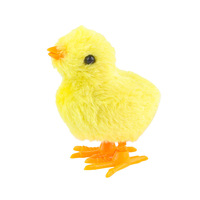 Jouet créatif Poulet sauteur - Adorable poussin en fourrure avec chaîne pour enfant, animal à remonter - Jouet le plus vendu