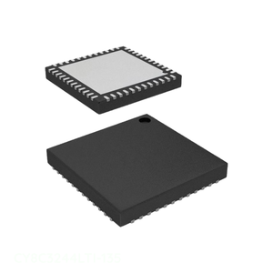 แผ่นสัมผัส48 VFQFN ชิ้นส่วนอิเล็กทรอนิกส์ CY8C3244LTI-135ฝังช่องผู้ผลิต - Product Image 1