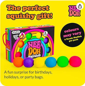 Jouet anti-stress sphérique en peluche souple PVC à rebond lent Schylling <span class=keywords><strong>Rainbow</strong></span> Teenie, modèle 2026, le plus vendu - Product Image 3