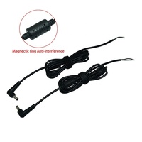 Cable de Carga de Corriente Continua con Conector de Barril de Ángulo Recto de 90 Grados Personalizado, Macho y Hembra, a Cable de Alimentación de Corriente Continua con Conector Abierto