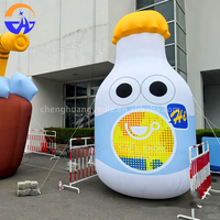 Bouteille de lait gonflable personnalisée en forme de dessin animé - Modèle Chenghuang 0115XL - Accessoire décoratif pour événements extérieurs, centres commerciaux et expositions thématiques - 14 ans et plus