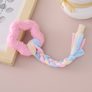Jouets molaires pour animaux de compagnie nettoyage des dents corde en coton résistance aux morsures soulage l'ennui petit chiot chien barre d'os jouet à mâcher interactif - Product Image 5