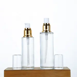 En popüler 2oz 50ml losyon sprey buzlu cam su şişesi pompaları