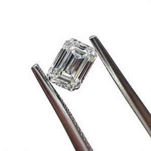 Diamantes al por Mayor NY, Corte Esmeralda Sintético Cultivado en Laboratorio, Color E, Claridad VVS2, Alta Calidad, para Fabricación de Pendientes, Certificado IGI, 1ct-5ct - Product Image 1