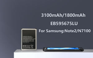 Spot Goods Haute Qualité EB595675LU 3100mah 1800mah Téléphone Remplacement De La Batterie Externe Pour <span class=keywords><strong>Samsung</strong></span> Galaxy <span class=keywords><strong>Note2</strong></span> N7100 Batterie - Product Image 3