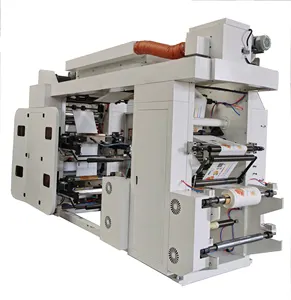 High speed 100m/min flexographic type 6 color plastic/paper flexo machine printing