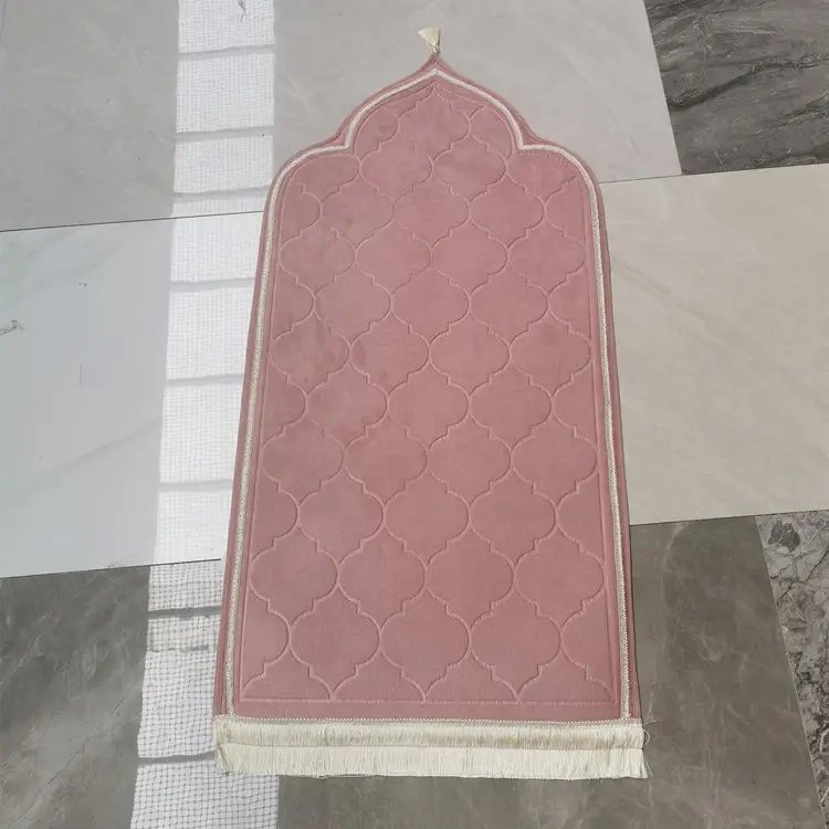 Mat kadife kalın müslüman İslam ramazan özel şekil seti hediye yetişkin çocuklar boyutları kalın seccade