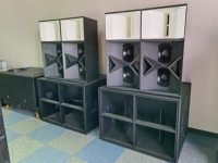 Speaker Panggung Aktif T.I Pro Audio T-210B Dual 18" Full Range dengan Output 1200W RMS/2400W Peak