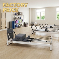 Machine de Pilates Reformer Professionnelle Ajustable de Qualité Commerciale, Équipement de Studio en Aluminium, Excellentes Machines de Pilates Reformer